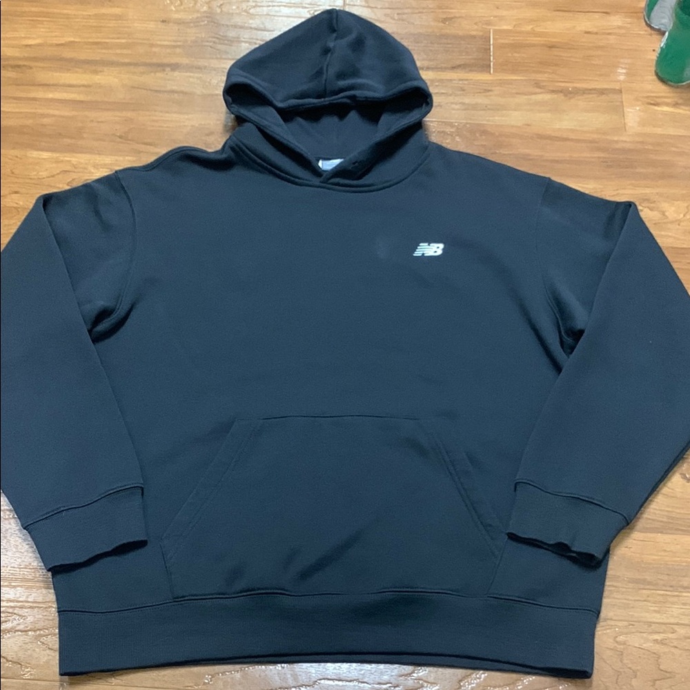New Balance Black Hooded Pullover Sweatshirt